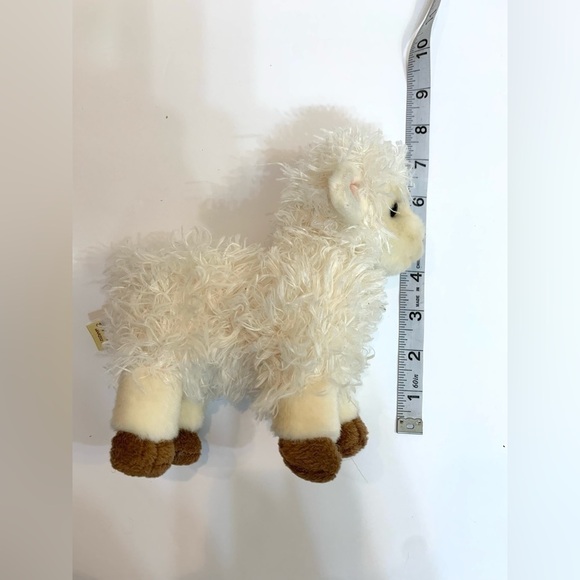 Aurora World 7” White Lamb Miyoni Furry Sheep Plush Easter Stuffed Animal - Picture 3 of 6